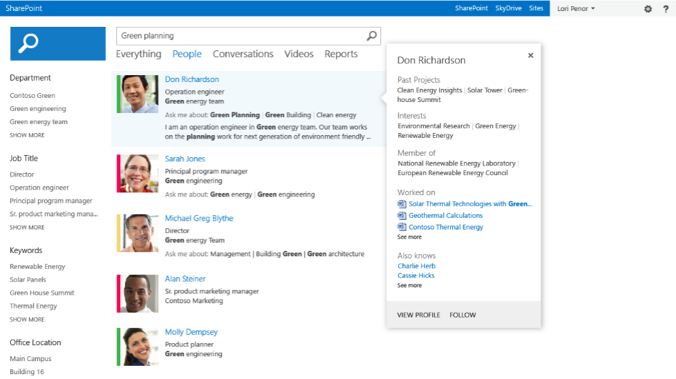 SharePoint - People Search